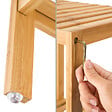 TECTAKE - Étagère en Bambou 5 niveaux 33x33x141cm marron - vignette