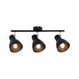 PAULMANN - Spots plafond métal Davy Noir E27 3x20W - vignette
