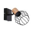 PAULMANN - Spot orientable Lanka - Bois et métal - Noir - 20W max - vignette