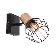 PAULMANN - Spot orientable Lanka - Bois et métal - Noir - 20W max - vignette
