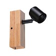 PAULMANN - Spot Arvid max.1x20W E27 230V noir-bois - vignette