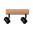 PAULMANN - Spot Arvid 2x20W E27 noir-bois orientable - vignette