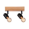 PAULMANN - Spot Arvid 2x20W E27 noir-bois orientable - vignette