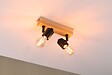 PAULMANN - Spot Arvid 2x20W E27 noir-bois orientable - vignette