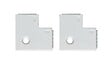 PAULMANN - Raccord d'angle 90° MaxLED - Plastique - Blanc - 4 pièces - vignette