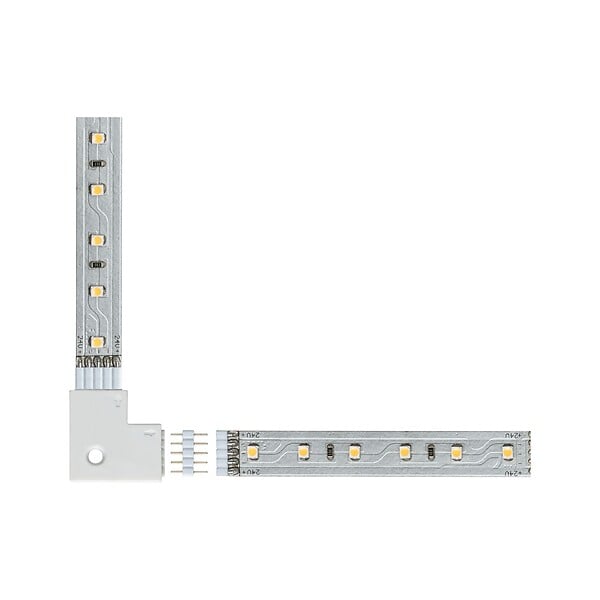 PAULMANN - Raccord d'angle 90° MaxLED - Plastique - Blanc - 4 pièces - large