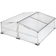 TECTAKE - Mini serre en aluminium blanc transparent - vignette