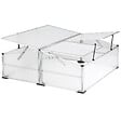 TECTAKE - Mini serre en aluminium blanc transparent - vignette