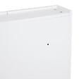 HOMCOM - Armoire avec miroir en bois rangement salle de bain fermeture porte tampon MDF blanc - vignette