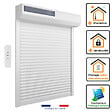 VOLET-MOUSTIQUAIRE - Volet Roulant SOLAIRE H170 cm x L150 cm en Alu Blanc - vignette