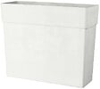 DEROMA - Jardinière rectangulaire Blanc - Recyclat recyclé - 113L - vignette