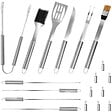 TECTAKE - Mallette barbecue 18 accessoires - vignette
