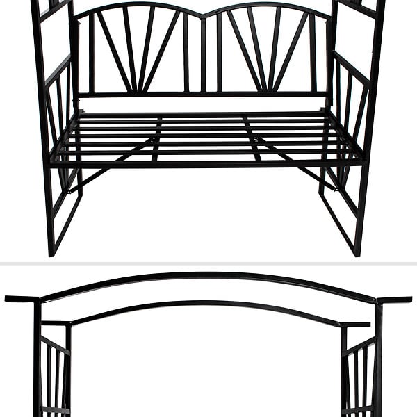 TECTAKE - Arche de jardin avec banc intégré - large