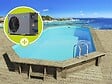 HABITAT ET JARDIN - Piscine bois " Ibiza " - 8.57 x 4.57 x 1.31 m + Pompe à chaleur 6.1 kW - vignette