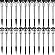 TECTAKE - Lot de 24 lampes solaires LED lumière colorée argent - vignette