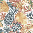 LUTECE - Feuilles exotiques toilte terracotta - vignette