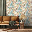 LUTECE - Feuilles exotiques toilte terracotta - vignette