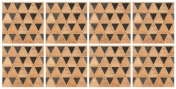 VINYL WAY - Lot de 8 carreaux adhésifs vinyle 20x20cm repositionnables - large