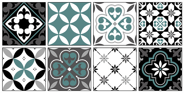 VINYL WAY - Lot de 8 vinyl way 20x20 - vis 19094 - large