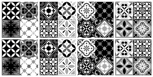 VINYL WAY - Lot de 8 vinyl way 20x20 - vis 57827 - large