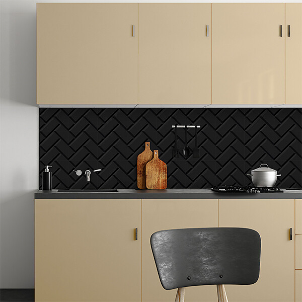 VINYL WAY - Lot de 8 carreaux adhésifs vinyle 20x20cm repositionnables - large