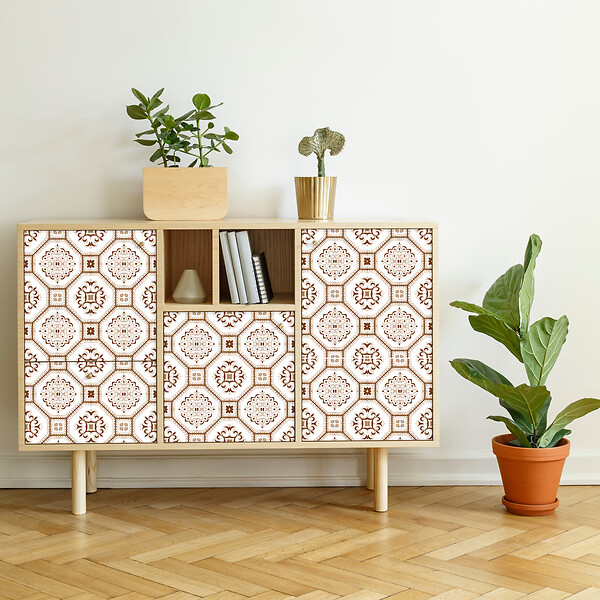 VINYL WAY - Lot de 8 carreaux adhésifs vinyle Vinyl Way 20x20cm - large
