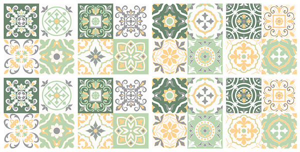 VINYL WAY - Lot de 8 carreaux adhésifs vinyl 20x20cm - Repositionnables - large