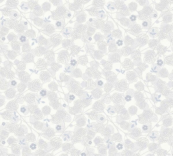 AS CREATION - Papier peint intissé Bjorn scandi - Gris bleu - large