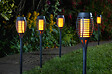 SMARTSOLAR - Torche party flaming noir lot de 5 - vignette