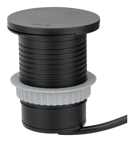 OTIO - Bloc 60mm diam 1 prise avec chargeur USB et chargeur à induction - large