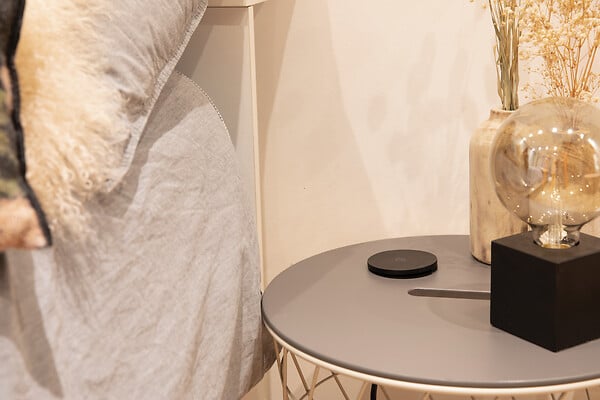 OTIO - Bloc 60mm diam 1 prise avec chargeur USB et chargeur à induction - large