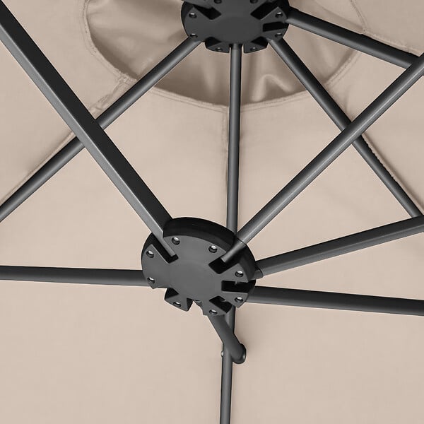 TECTAKE - Parasol SILIA en aluminium 460 x 270 cm beige - large