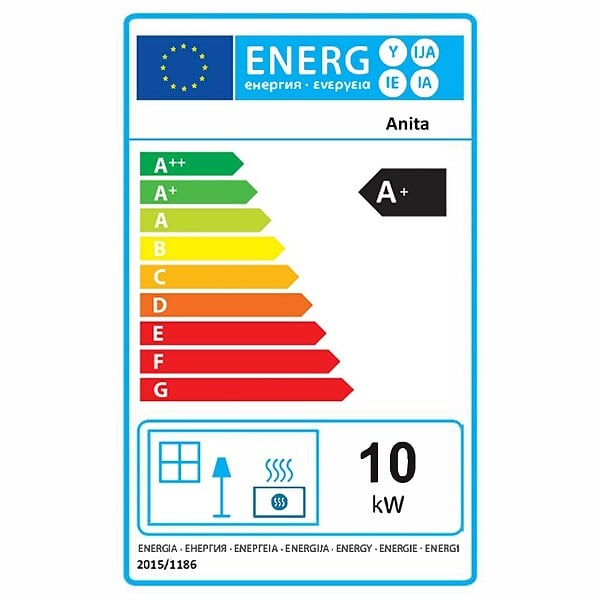 SANNOVER - Poêle à granulés air Anita 11,6 kW Noir Sannover - large