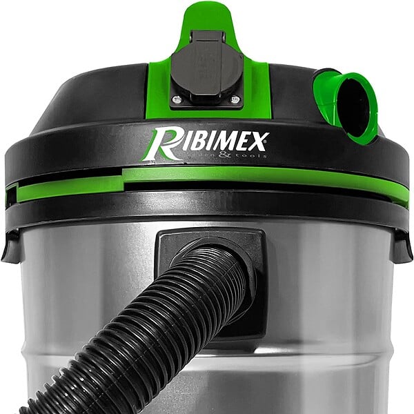 RIBIMEX - Aspirateur 20 litres 1200w Aspirix 20 eau et poussière avec prise électroportatif - large