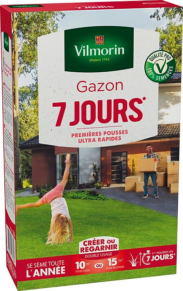 VILMORIN - Gazon 7 jours boite 250g - large
