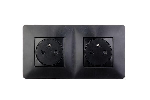 MC KENZIE - Double prise 16A 2P+T Easy Eject Simply - Noir - large
