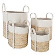 ATMOSPHERA - Panier cot/mais irvin blc x4 - vignette