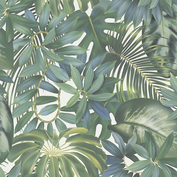 LUTECE - Feuillage exotique vert - Vert - L.10,05xl.0,53m - large
