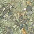 LUTECE - Papier peint Animaux tropicaux - Vert doux - vignette