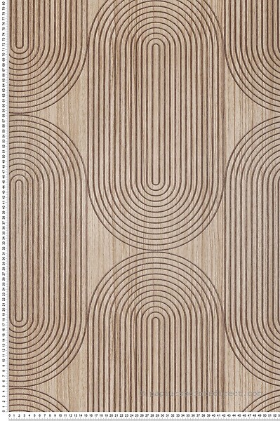 LUTECE - Bois cercle noyer marron clair - large