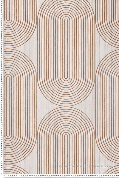 LUTECE - Bois cercle marron beige grise - large