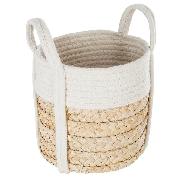 ATMOSPHERA - Panier cot/mais irvin blc x4 - large