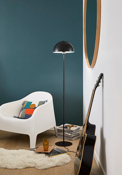 COREP - Lampadaire métal noir Corep ICONE H150cm. - large