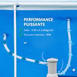 OUTSUNNY - Pompe de filtration épurateur à cartouche pour piscine hors sol 3785 L/h 90 W blanc - vignette