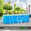 OUTSUNNY - Pompe de filtration épurateur à cartouche pour piscine hors sol 3785 L/h 90 W blanc - vignette