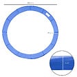 HOMCOM - Couvre-ressort trampoline Ø 366 cm PVC PE haute densité rembourrage 15 mm bleu - vignette
