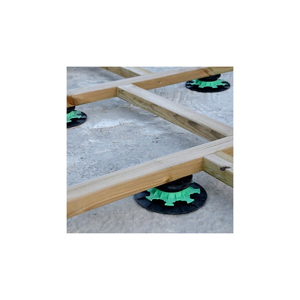 JOUPLAST - Plot terrasse pour lambourde réglable 80/140 mm JOUPLAST Carton de 10 plots - large