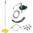 OUTSUNNY - Kit complet tyrolienne 25 m - câble épais, poulie, poignées antidérapantes, assise PE - accessoires inclus - vignette