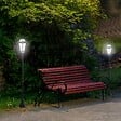 OUTSUNNY - Lot de 2 luminaires extérieurs solaires lampadaires lanternes classiques LED 15 Lm Ø 18,5 x 129H cm noir - vignette