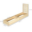 OUTSUNNY - Lot de 2 jardinières avec treillis - ensemble de 2 carrés potagers - bois de sapin pré-huilé - vignette
